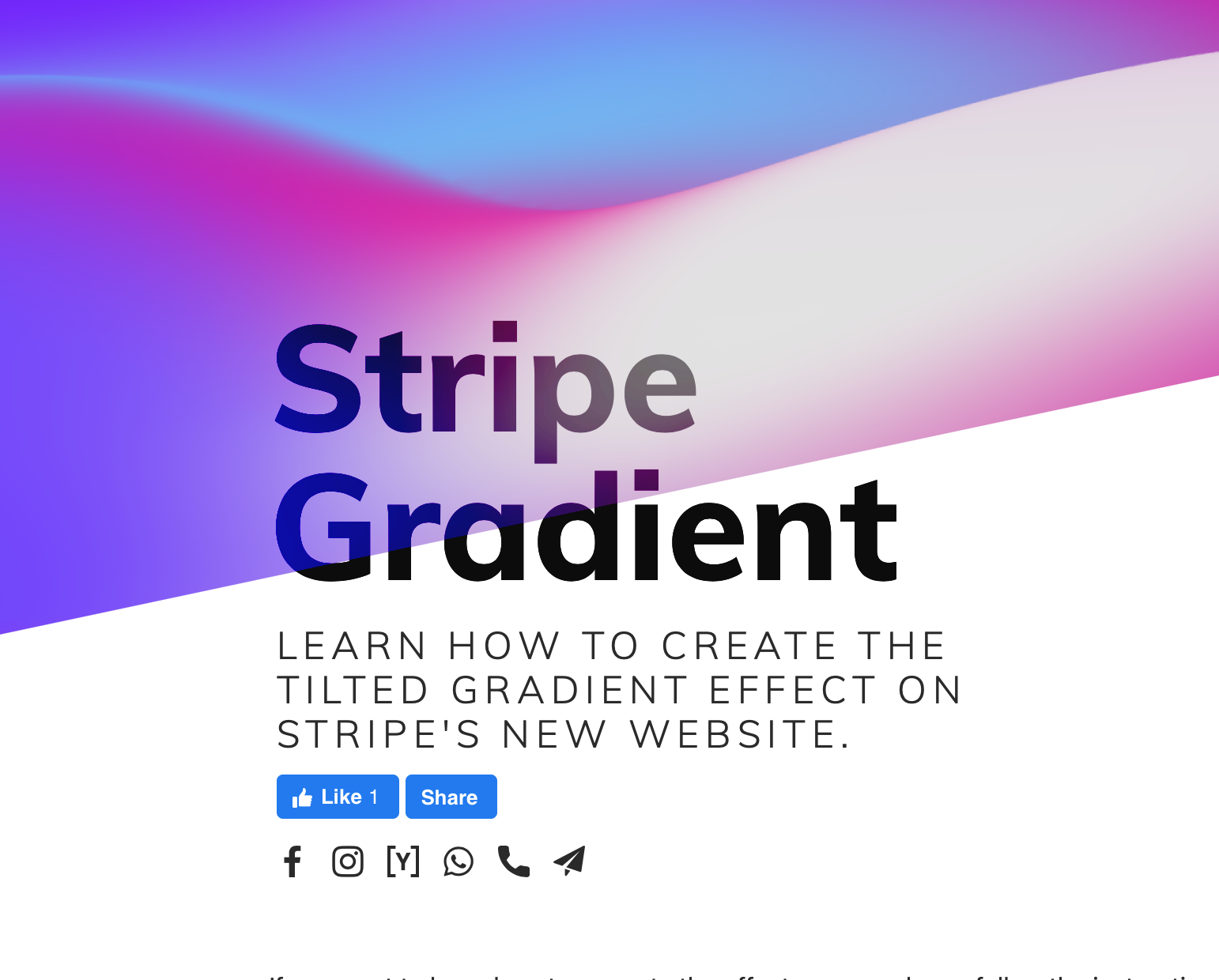 How To: Create the Stripe Website Gradient Effect - Kevin Hufnagl